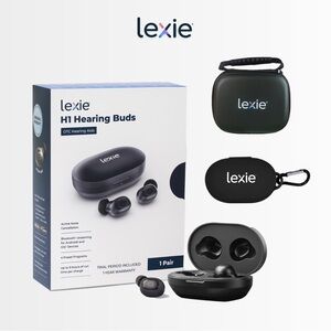 Lexie H1 Hearing Buds with Case - OTC Hearing Aids - Sealed $ NEW